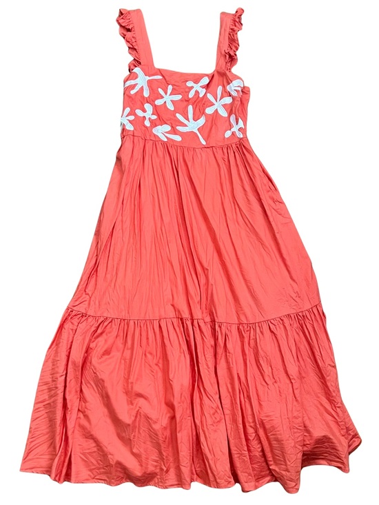 CROSBY by Mollie Burch Dresses & Skirts - Crosby by Mollie Burch Coral Embroidered Maxi Dress XS